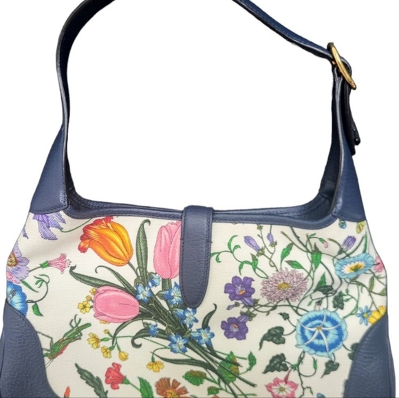 Gucci Small Jackie Hobo Flora Canvas handbag  Brand New - Picture 7 of 8